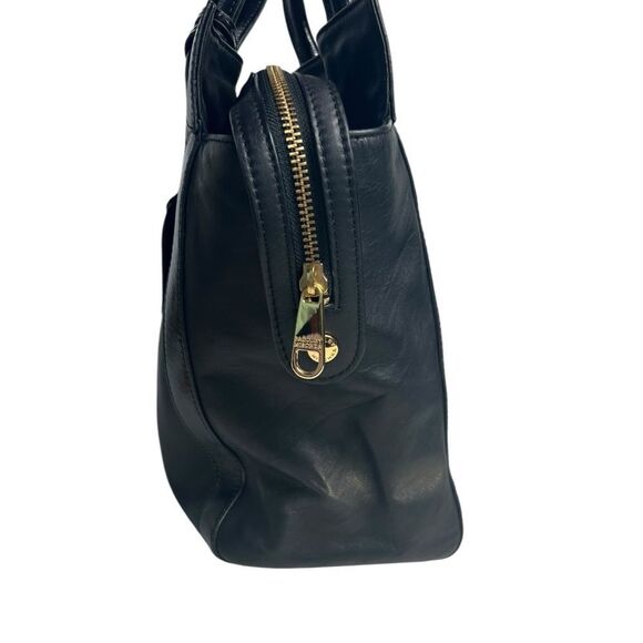 Badgley Mischka Black Leather Shoulder Bag - Picture 3 of 11